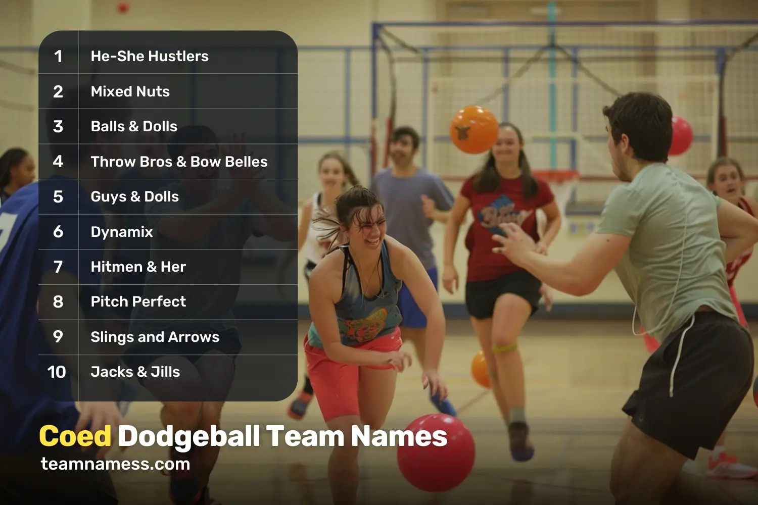 Coed Dodgeball Team Names