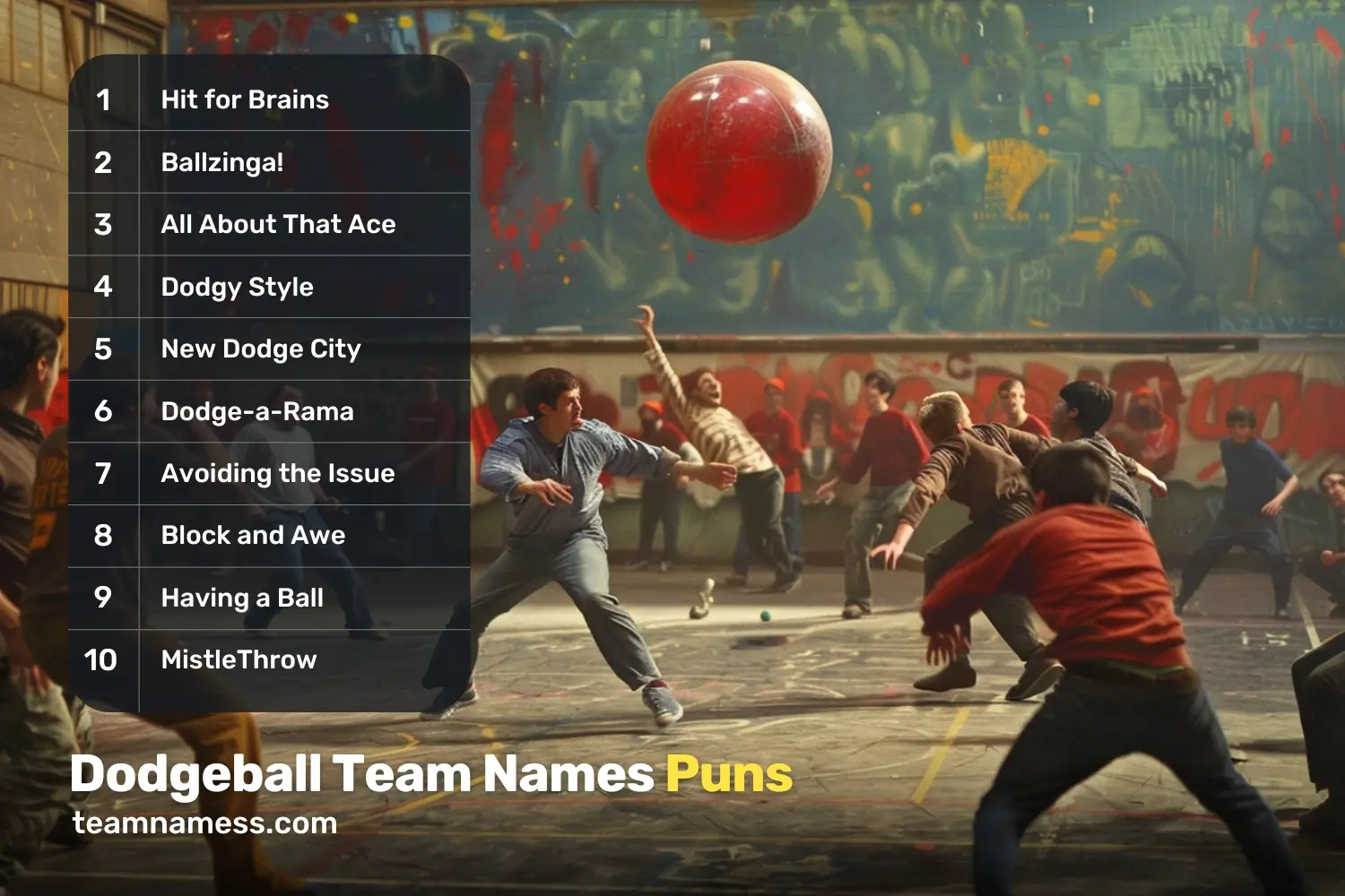 Dodgeball Team Names Puns