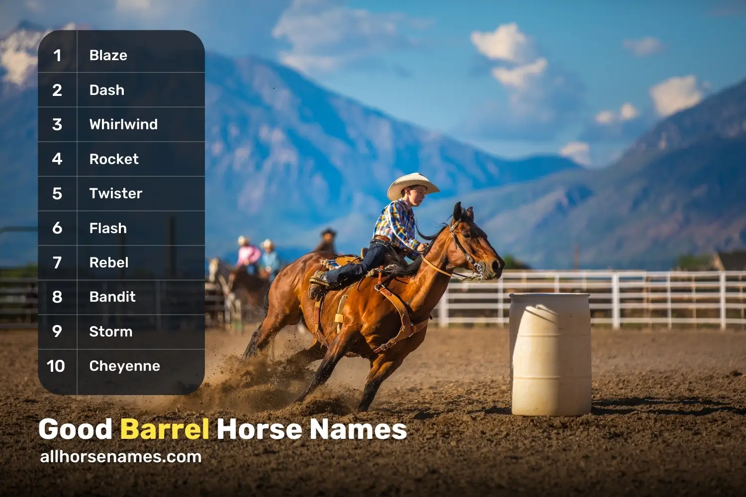 Good Barrel Horse Names