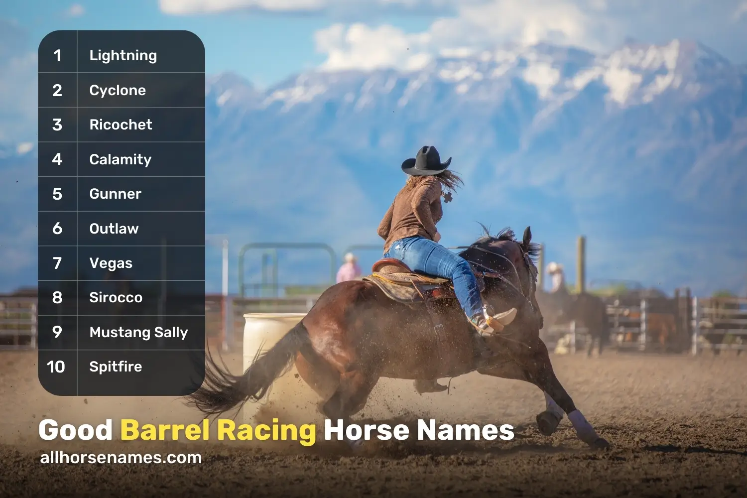 Good Barrel Racing Horse Names