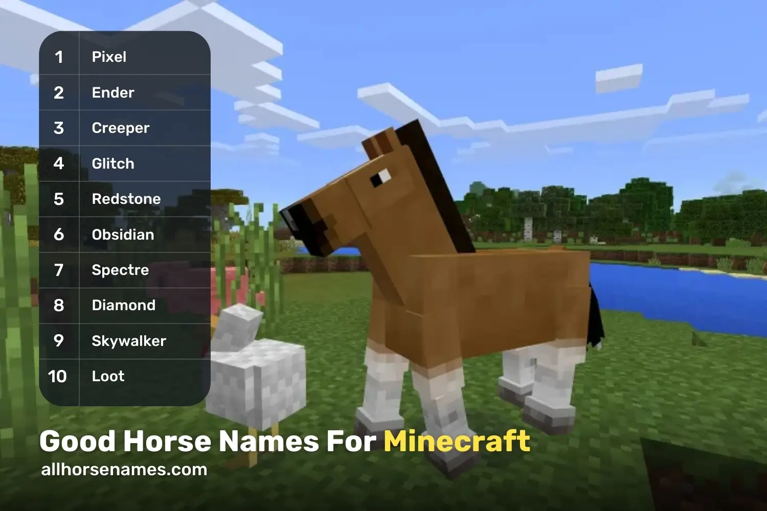 Good Horse Names For Minecraft