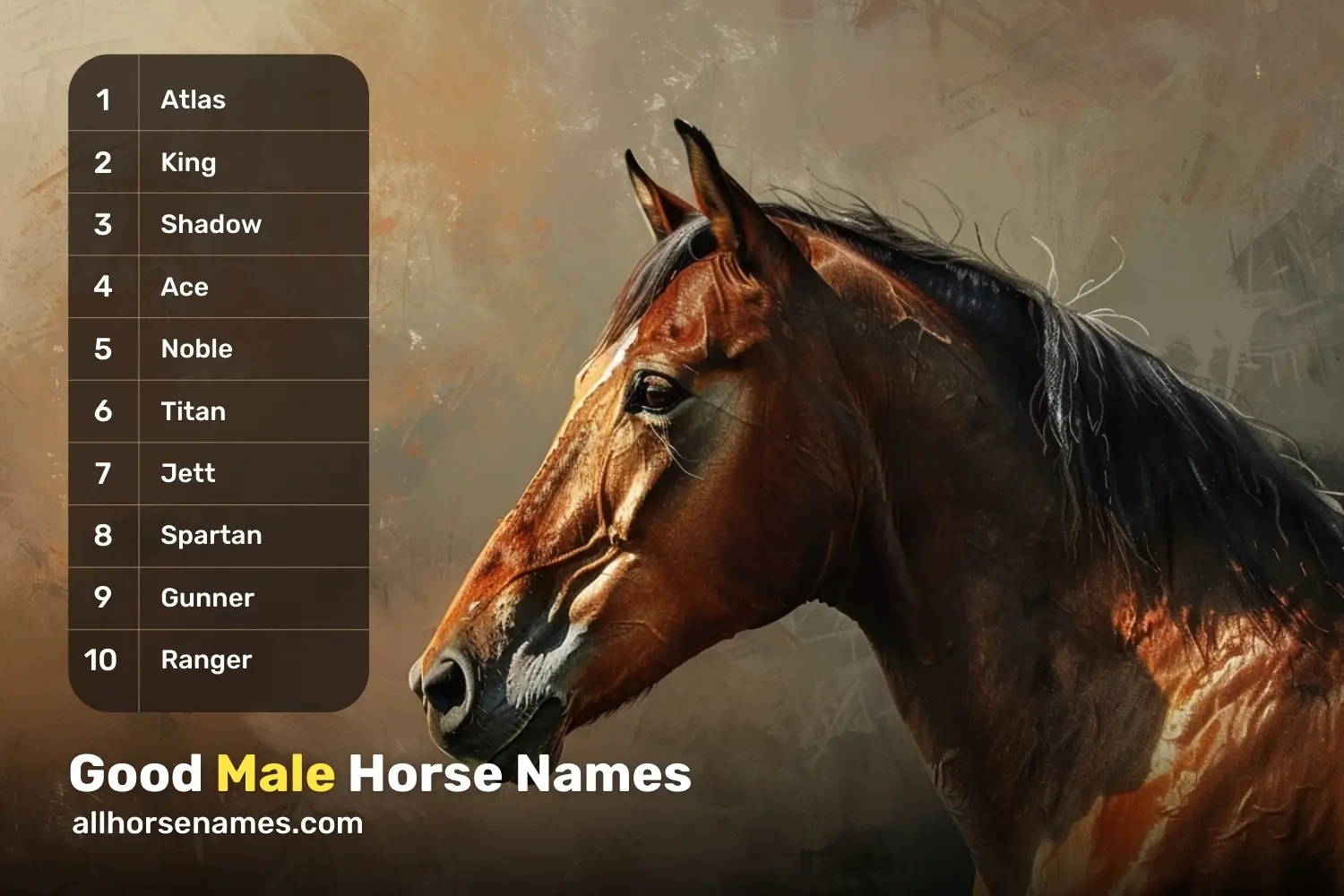 Good Male Horse Names