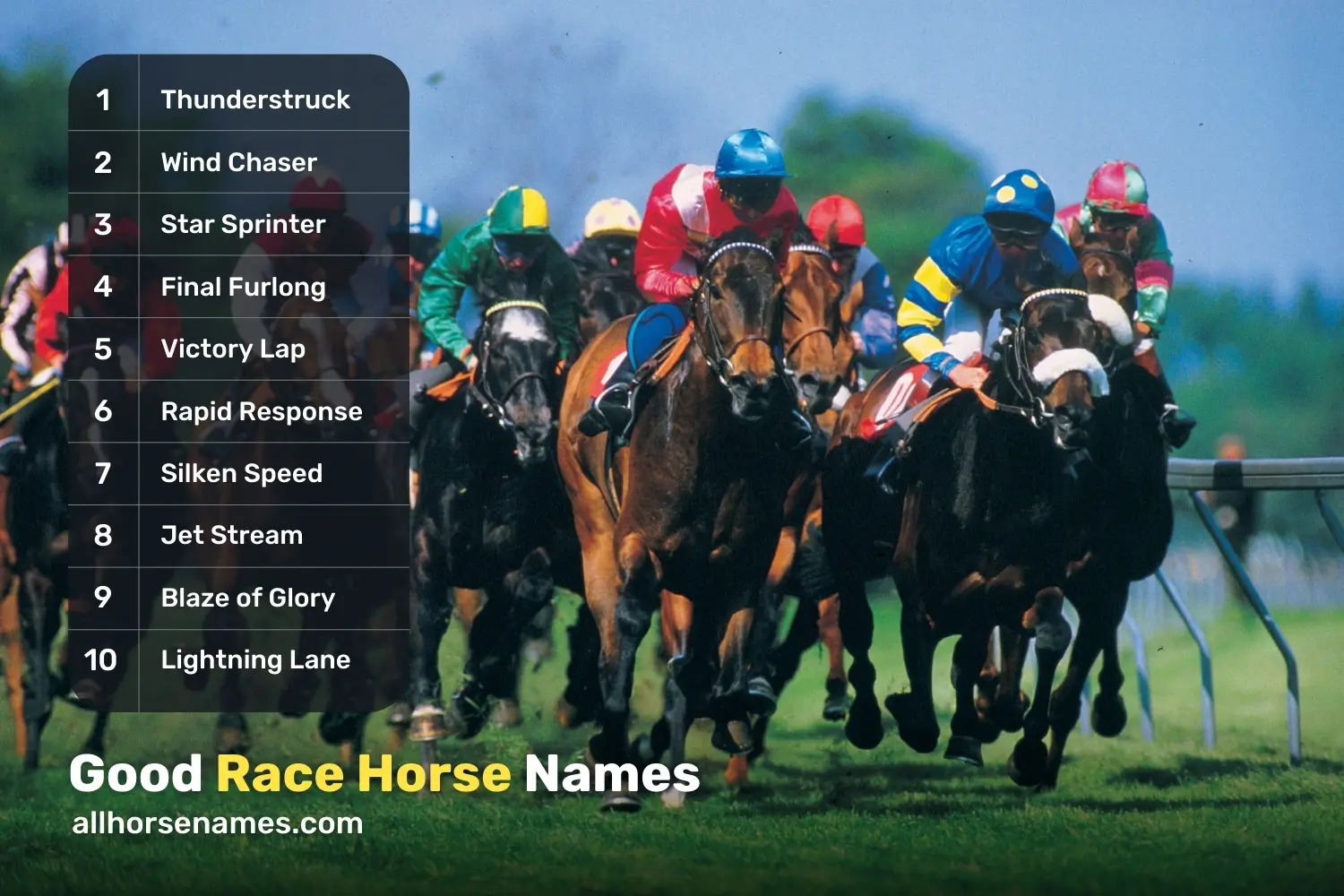 Good Race Horse Names