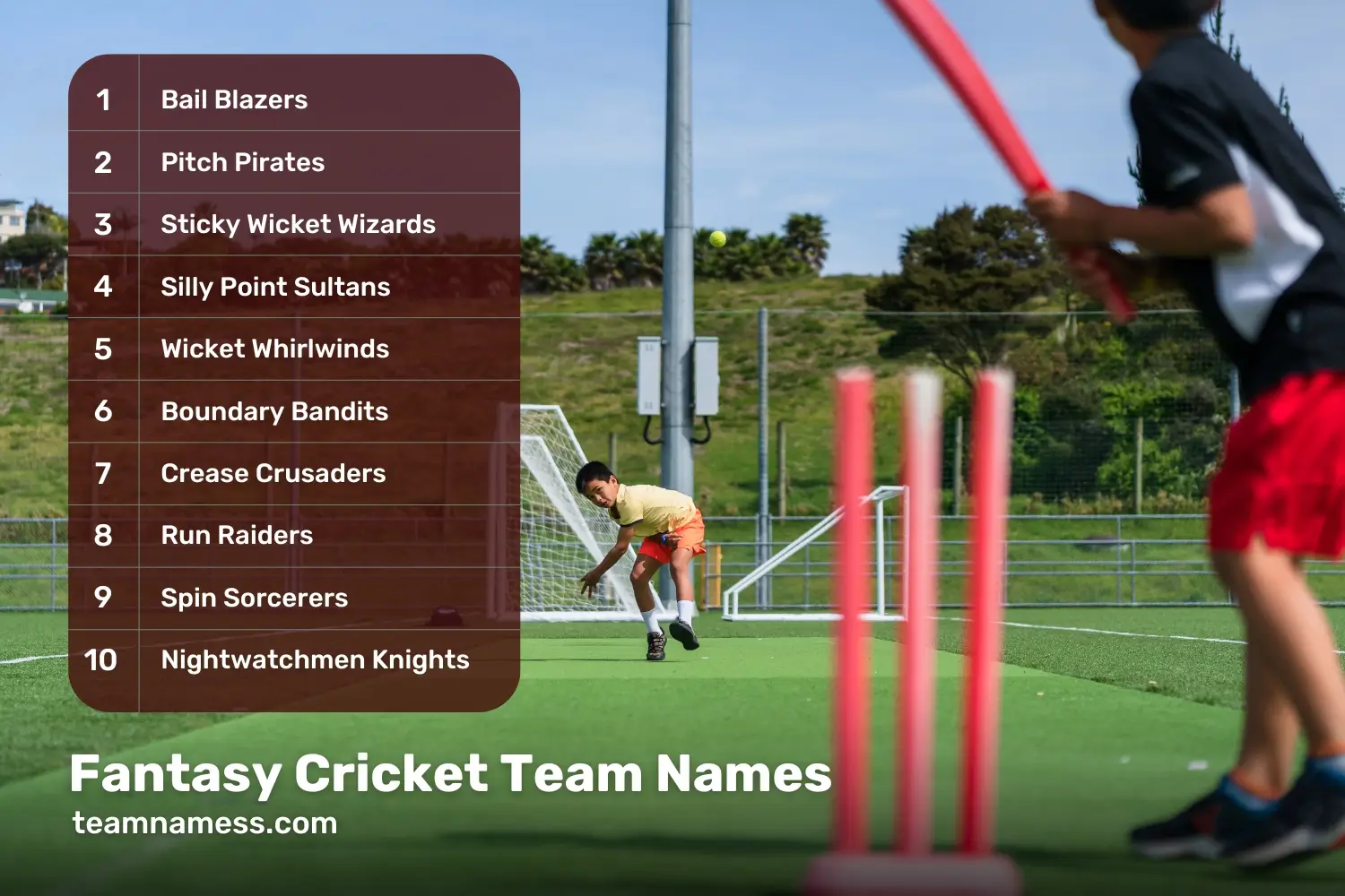 Fantasy Cricket Team Names