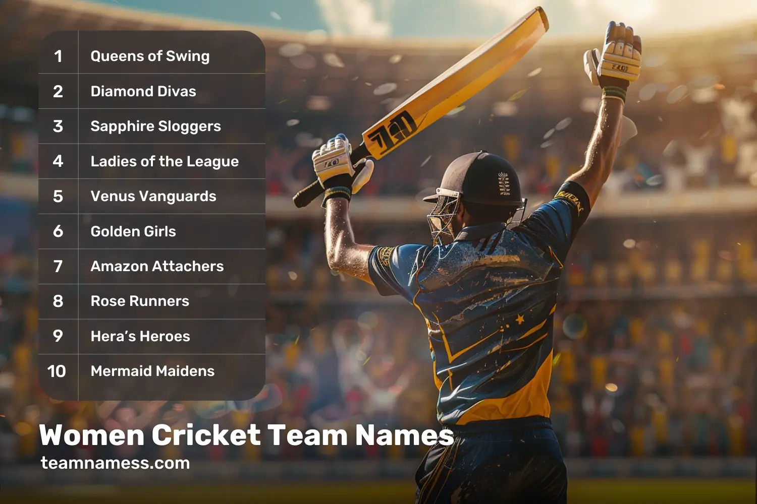 Women Cricket Team Names